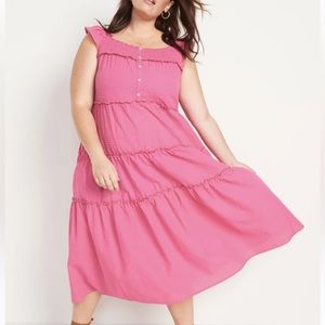 Old Navy Tiered Smocked Midi Dress
